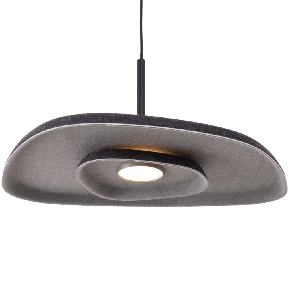 Lampada a sospensione Maxlight Deux LED 5W nero/grigio