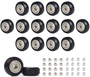 Rulli a V per Loop 16 pezzi - Colonna eccentrica 8mm - Colonna in alluminio 8mm - Duraturo - Per Ender 3/3D stampanti - Supporta lavorazioni ad alta velocità - Rulli per stampanti 3D