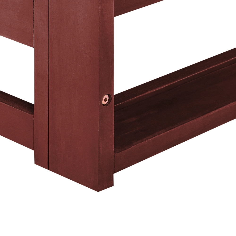 Divano da giardino a 2 posti per esterni in legno certificato di acacia mogano con cuscini tortora moderno elegante esterno