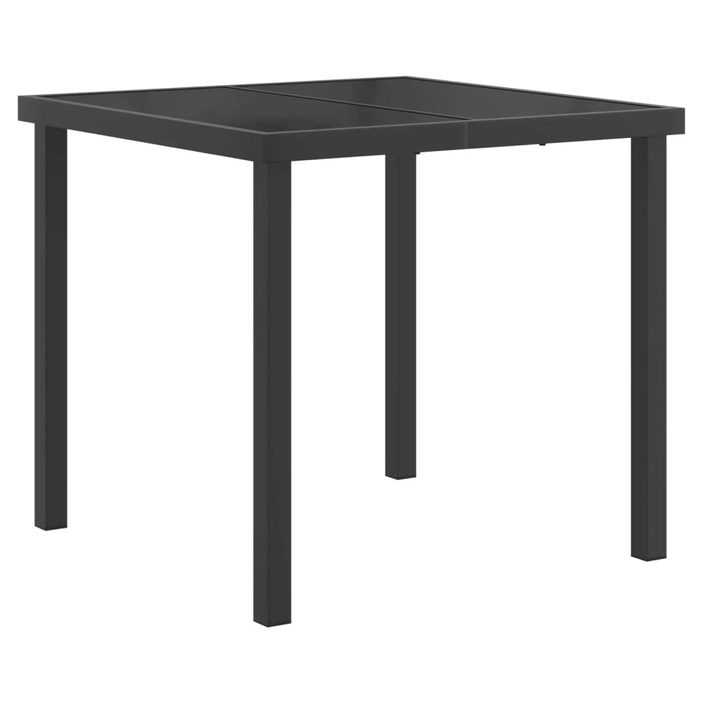 Set da Pranzo per Giardino 5 pcs Nero e antracite 3448903