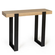 IDMarket - Consolle PHOENIX legno e nera