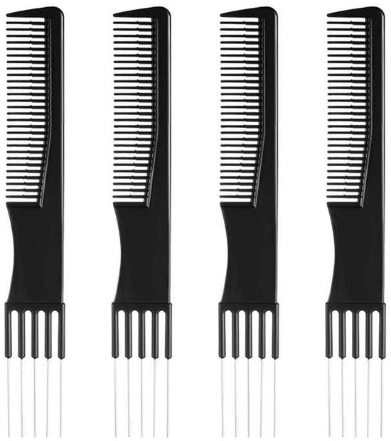 Kit di stile per capelli professionale - 4 pezzi - Nero - Leggero - Duraturo - Alta qualità Acciaio inossidabile - Stile per capelli