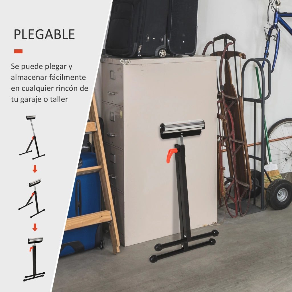 Cavalletto Pieghevole e Regolabile ¨C Minimal ¨C Nero e Argento 68-110 cm
