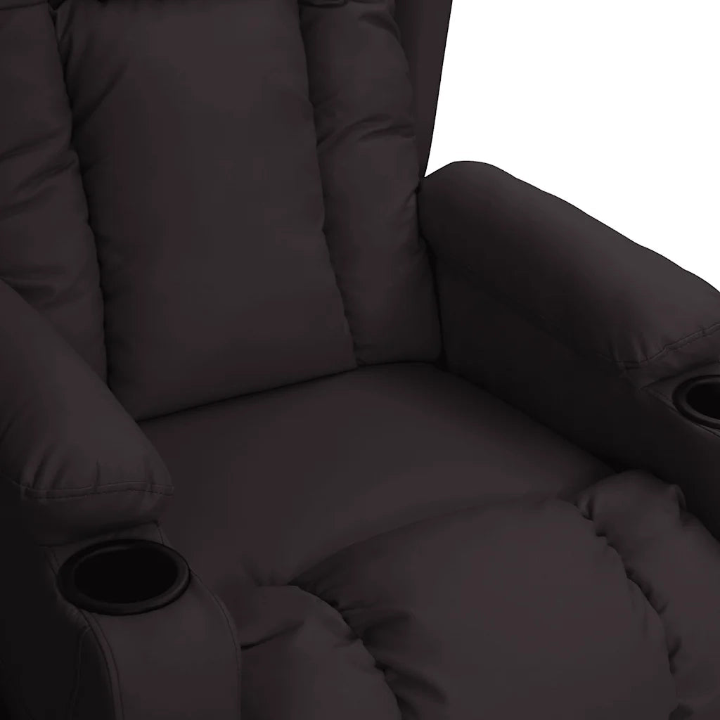 Poltrona Massaggiante Nera in Similpelle 339075