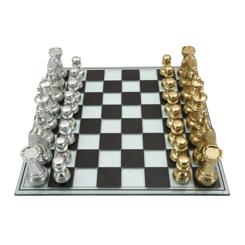 Set Scacchiera Nera/bianca cm 50,5x50,5x14