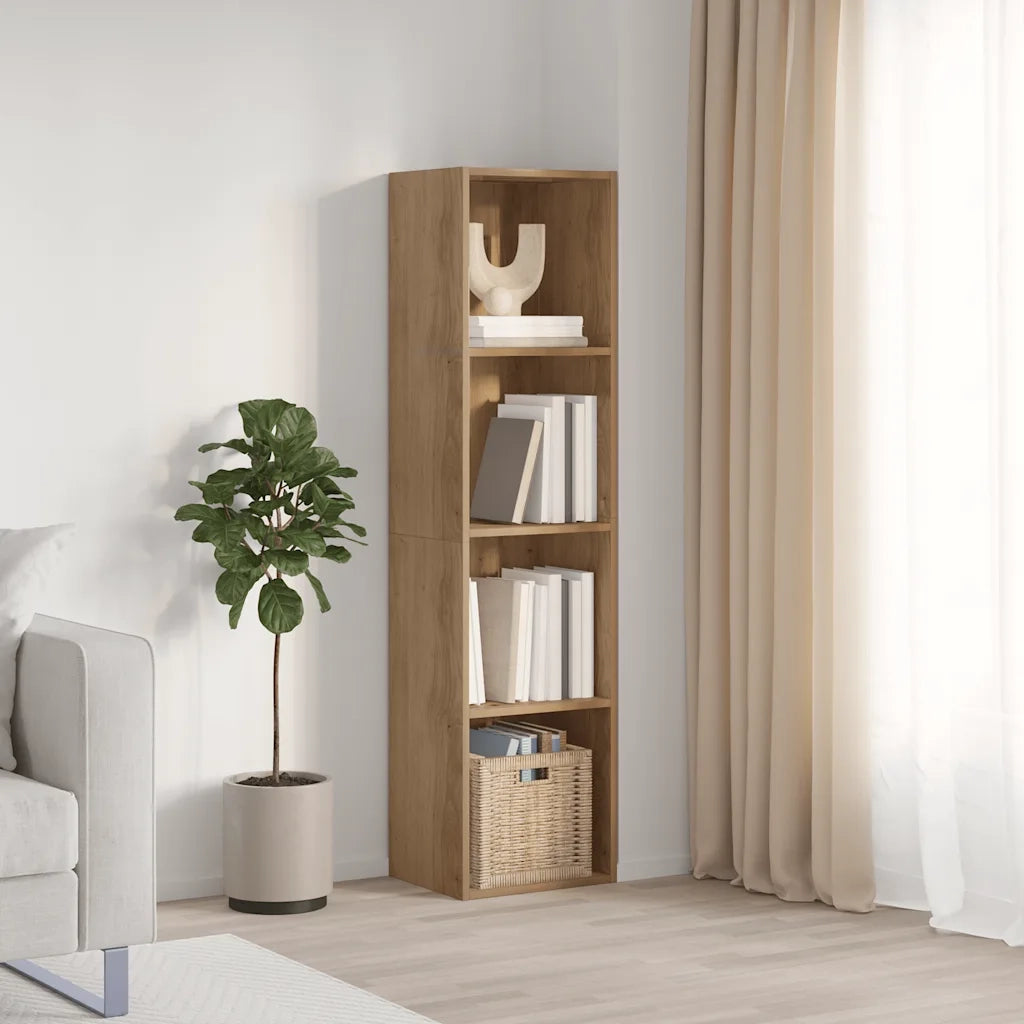 Libreria/Mobile TV Rovere Artigianale 36x30x143 cm Truciolato 855813