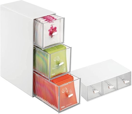 Cassetto multifunzionale per la cucina - Organizzatore - Scatola di stoccaggio - 7,7L x 16,6L x 22,8H cm