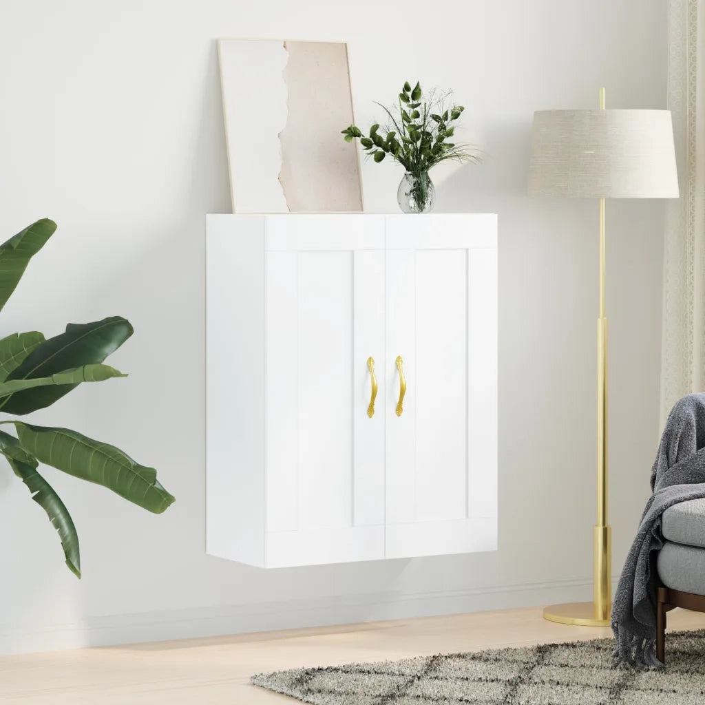 Armadietto a Muro | Mobile a Parete Bianco 69,5x34,90 cm in Legno Multistrato