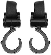 Hanger per carrello per bambini 360° girevole - 2 pezzi - materiale ABS - capacità 30 kg - universale per borse della spesa - adatto per carrelli e borse della spesa