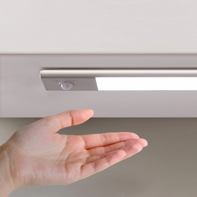 Lampada LED ricaricabile con USB Kaus con sensore di movimento, L600mm, Tecnoplastica e Alluminio, Anodizzato opaco