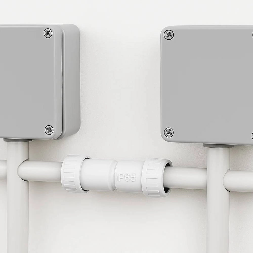 Faeg raccordo tubo rigido manicotto ip65 vari diametri tecnopolimero grigio *** diametro 20 millimetri, confezione 1