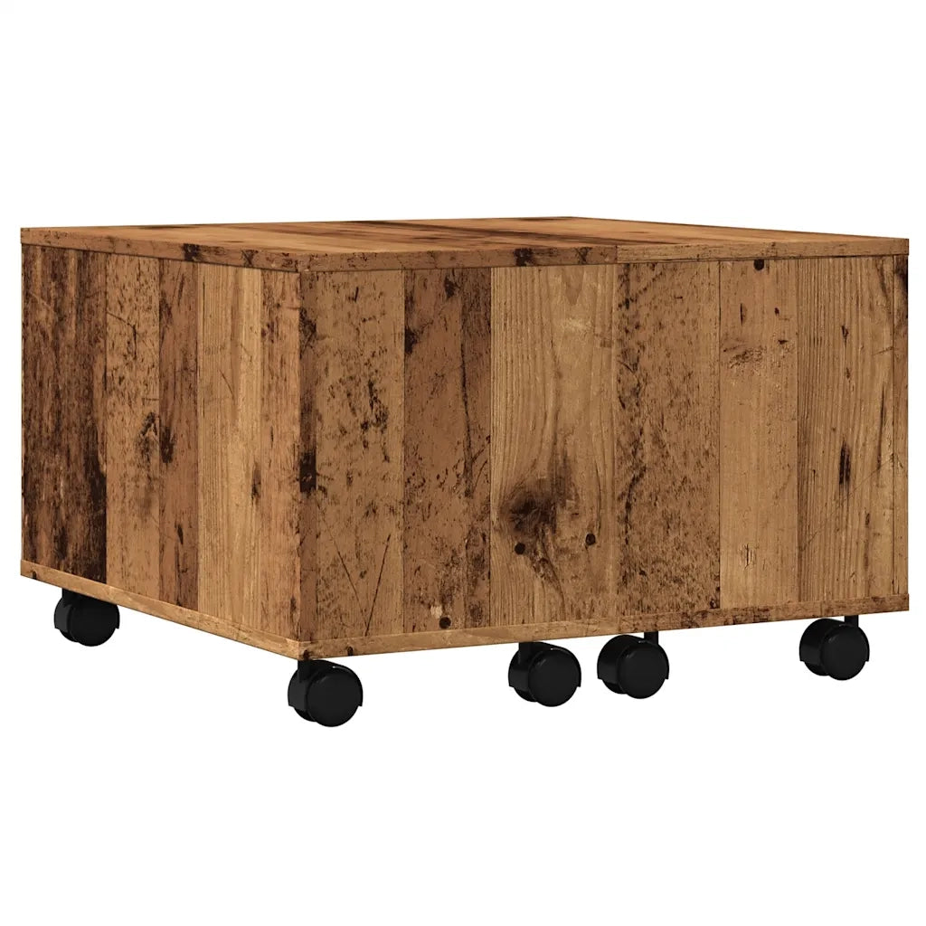 Tavolino da Salotto Legno Antico 60x60x38 cm Legno Multistrato 856548
