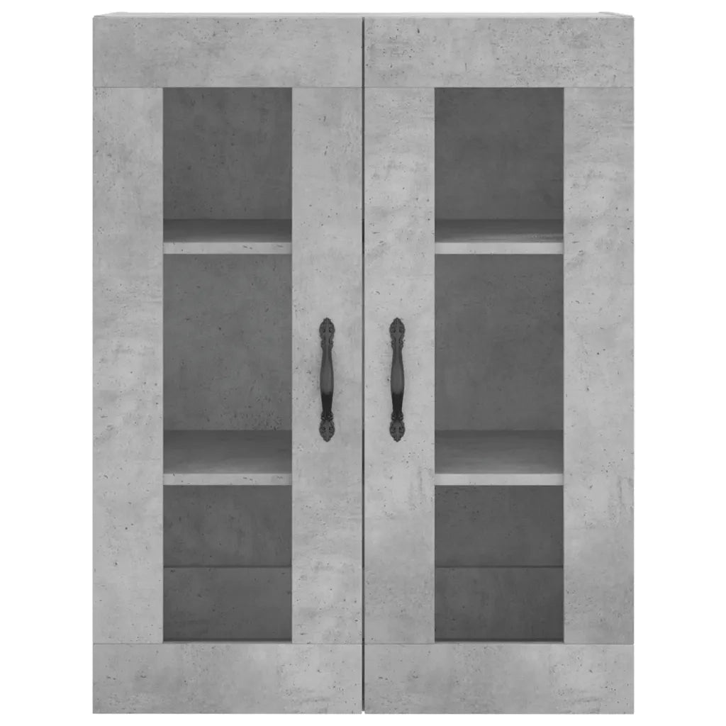 Credenza | Madia | Buffet da pranzo | Armadio da pranzo Grigio Cemento 69,5x34x180 cm in Legno Multistrato
