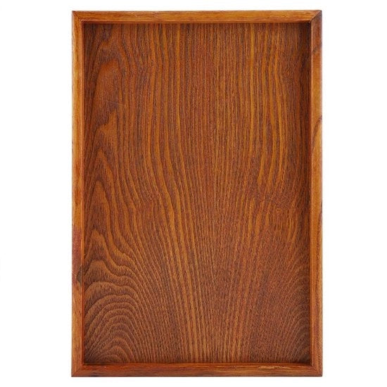 Contenitore in Legno - Piatto da Servire - Ideale per la Conservazione di Cibi e Servizio - 35 x 24 cm - Multifunzionale - Perfetto per la Casa e il Cucina