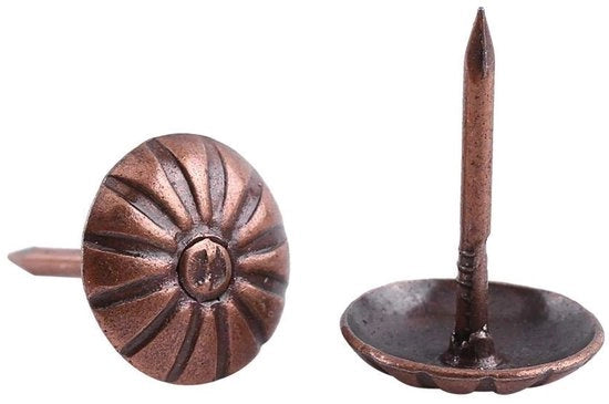 Vitamine per coppe 100 pezzi - Spille decorative - Stile vintage - Installazione semplice - Per decorazione di mobili - 11 x 16 mm - Spille stoffiere
