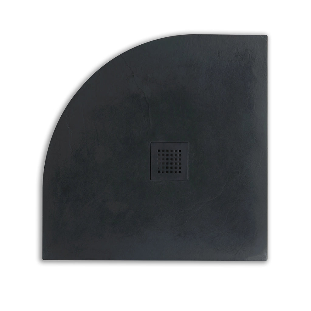 Piatto doccia semicircolare 80x80 antracite