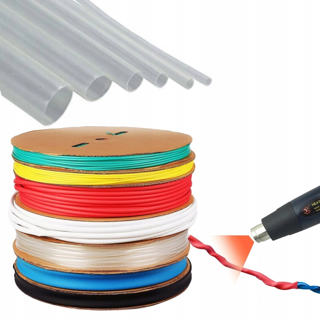 Tubo Termorestringente Trasparente 35mm 1m – Flessibile e Autoestinguente