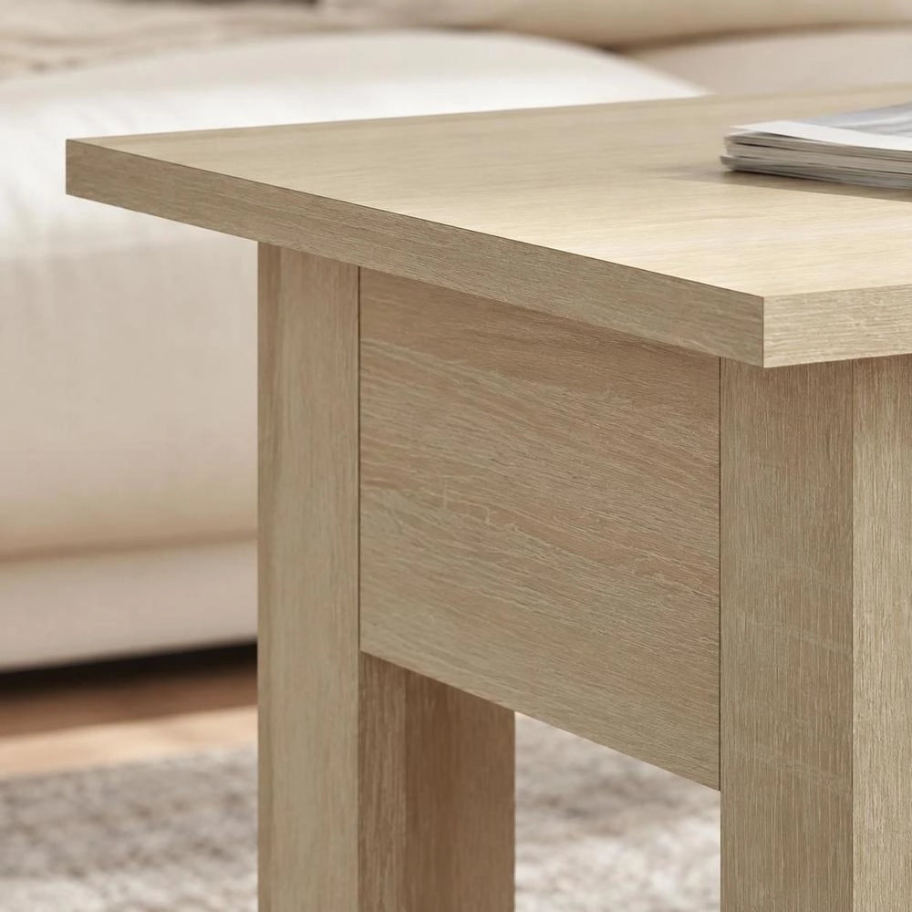 Tavolino da caffè rovere Sonoma, 55x55x42 cm – compatto e raffinato, stile moderno, regalo carino