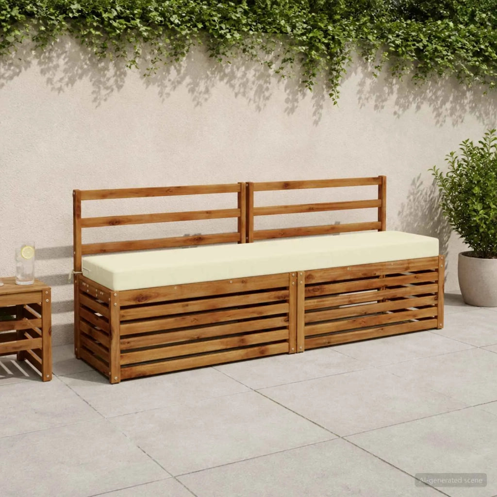 Cuscino per panchina SOEST 100% Poliestere Crema 949984