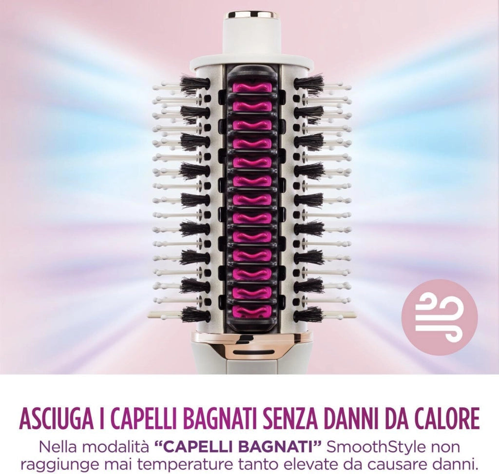 Shark Spazzola riscaldata e Pettine lisciante SmoothStyle HT202EU