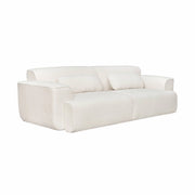 Divano in bouclé, 3 posti, crema