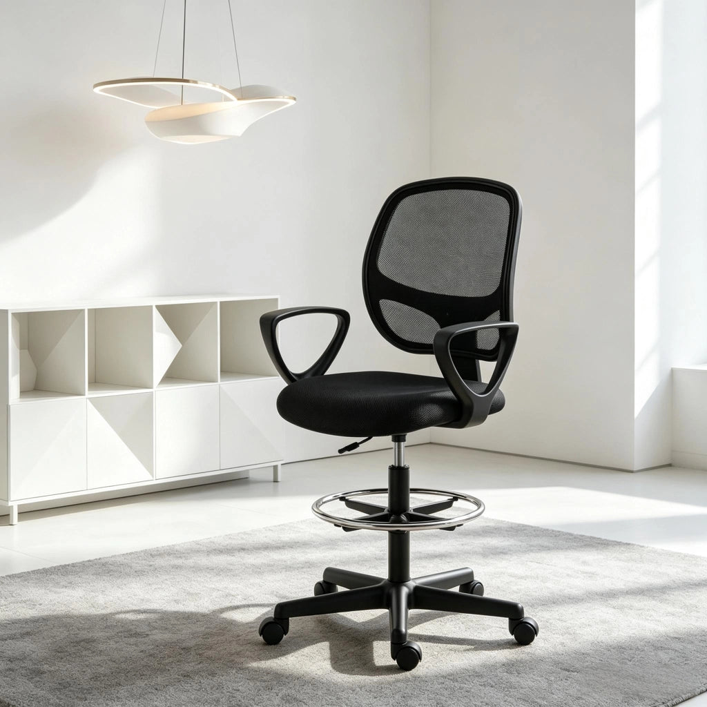 Sedia ergonomica da scrittura con poggiapiedi e funzione reclinabile, sedia da ufficio regolabile in altezza (solo con sedia da ufficio)