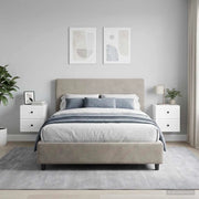 Mobiletto da notte a muro 2 pcs Bianco Lucido 33 x 34,5 x 40 cm 897964