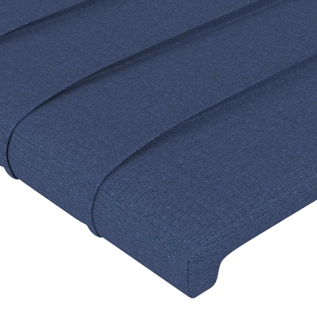 Testiera ad Orecchio-Testata con Orecchie Blu 93x23x78/88 cm in Tessuto 184874