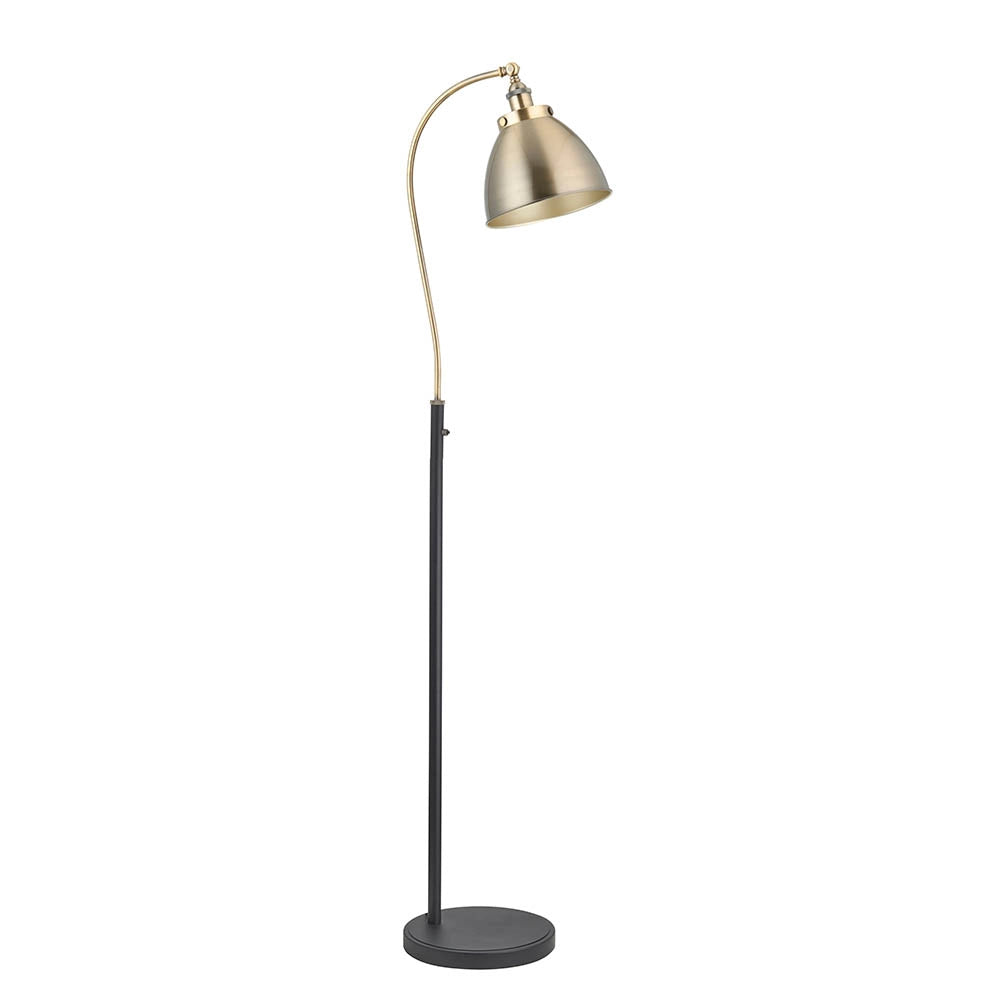 Lampada da terra industrial Franklin Endon ottone E27