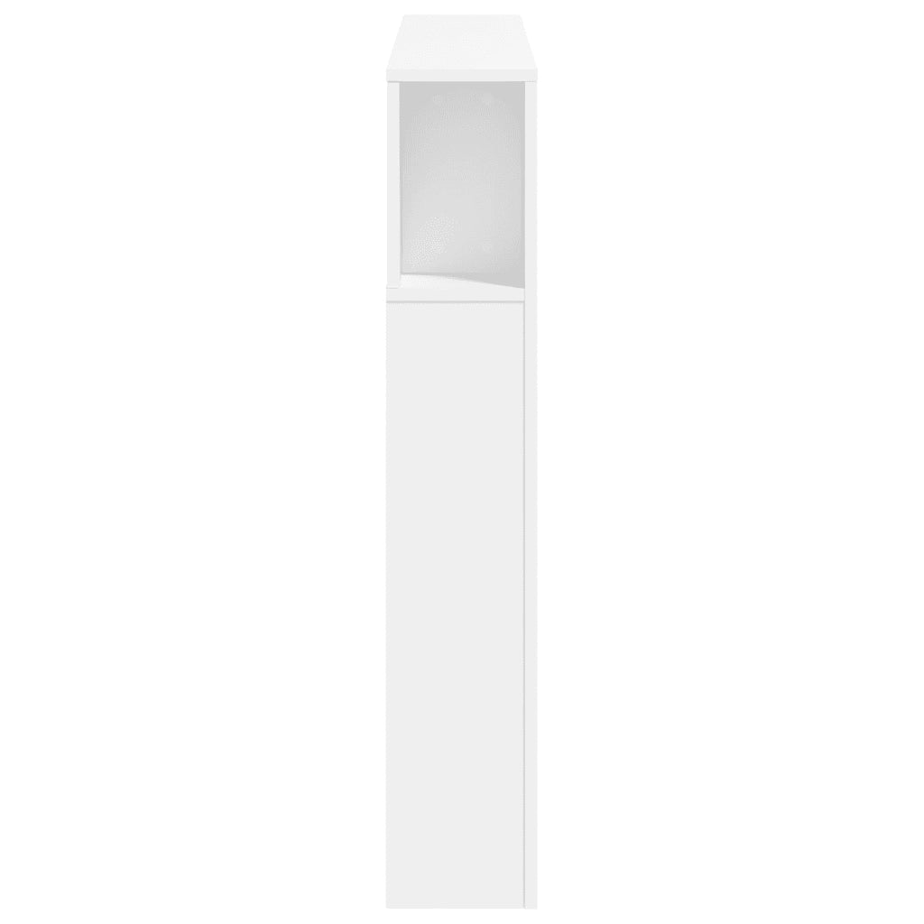 Testiera | Testata LED Bianca 120x18,5x103,5 cm Legno Multistrato