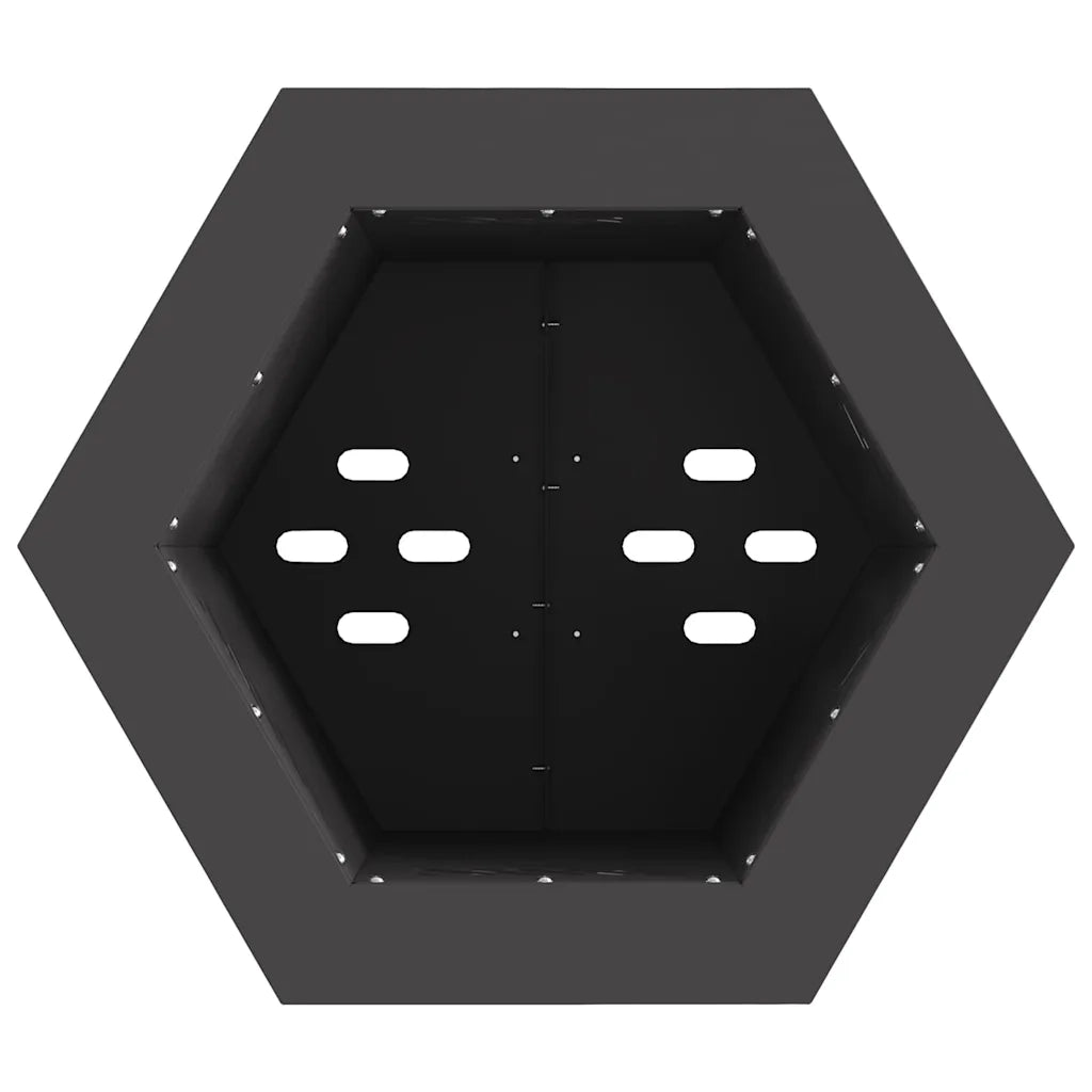 Focolare Senza Fumi Nero 38 x 38 x 51 cm Acciaio CFW5320573