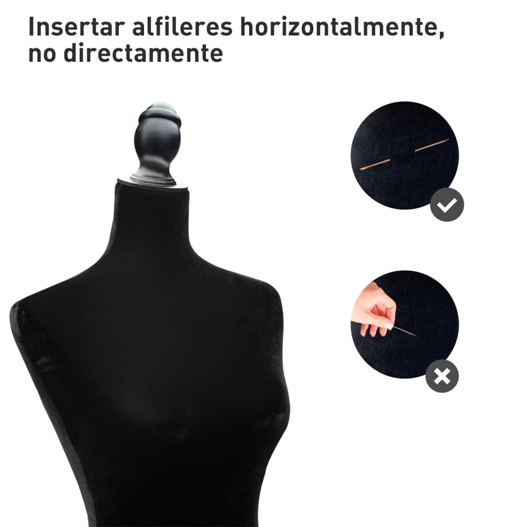 Manichino Sarti Moda Aggiustabile ¨C zephmum ¨C Nero 130-168 cm