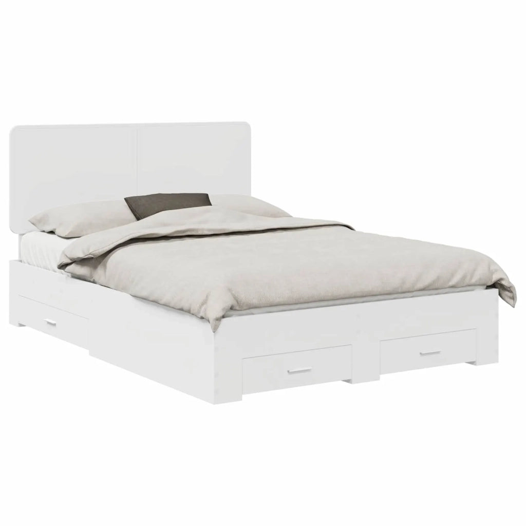 Struttura del letto Bianco 160 x 200 cm Legno multistrato 3412758