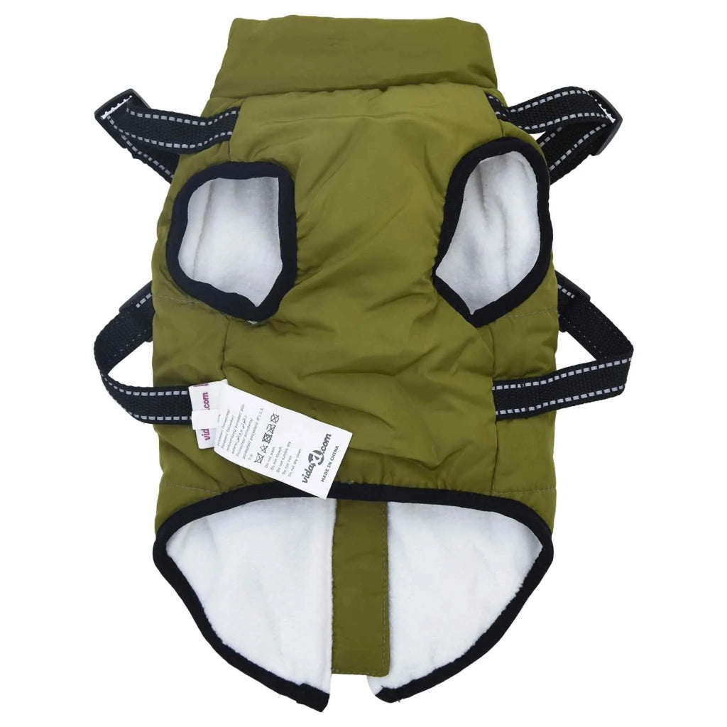 Cappotto per Cani Verde militare L24 Pile e Poliestere CFW2226312