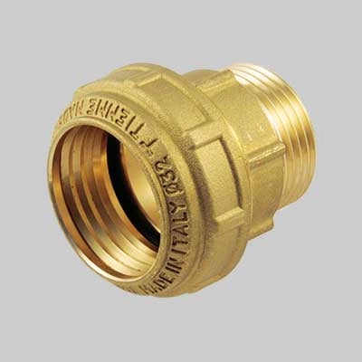RACCORDO DIRITTO MASCHIO PN 25 COBRARING  20 x 1/2     TIEMME