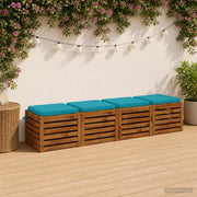Cuscini per Sedia in 4 Pezzi SOEST 4 pz 100% Poliestere 944467