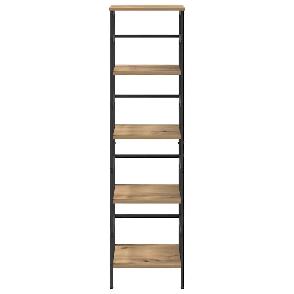 Libreria-Scaffale per Libri-Mobile di Stoccaggio Rovere artigianale 40 x 29,5 x 149 cm