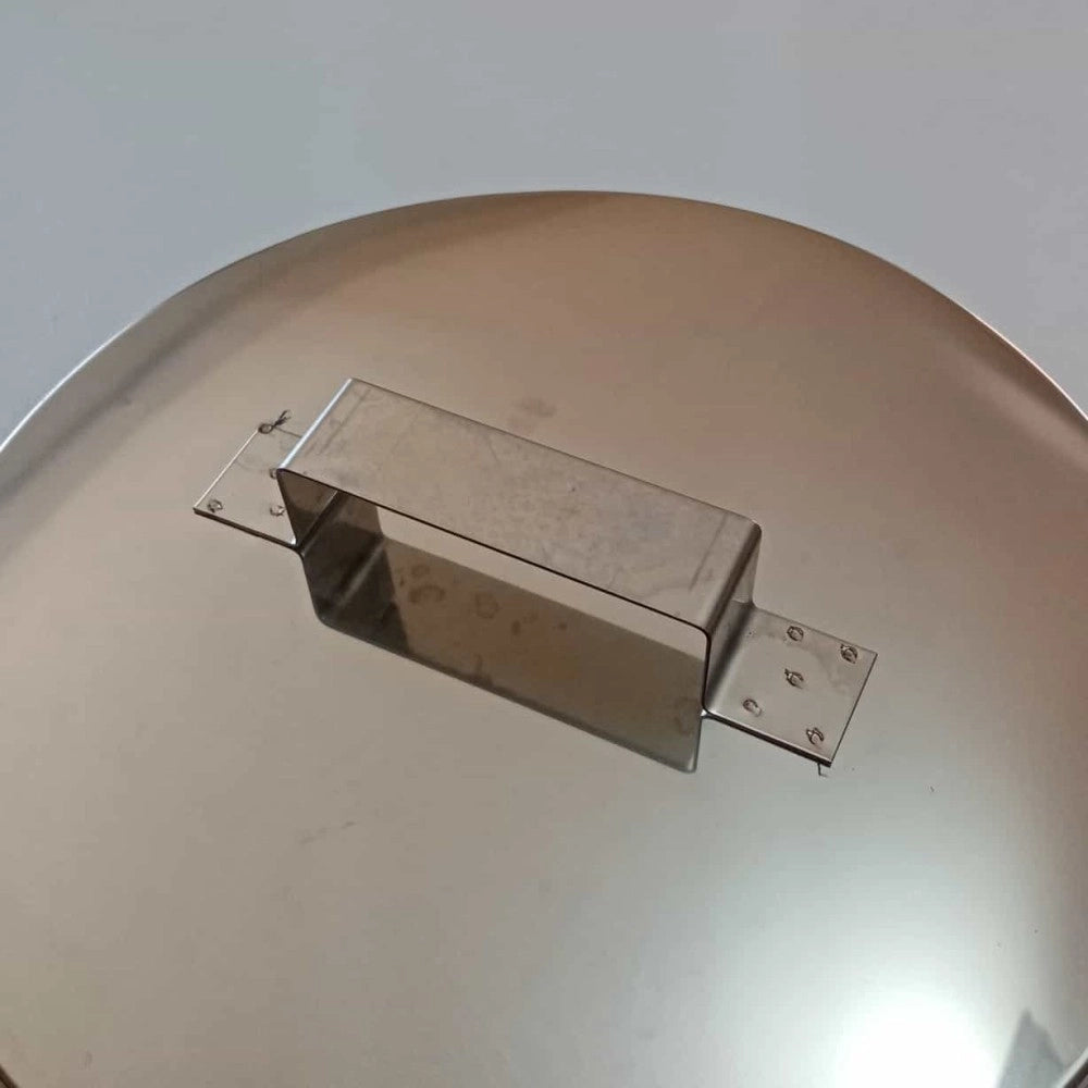 Tappo inox di 250 - de 300mm doppia parete cieco senza spurgo per scarico condensa