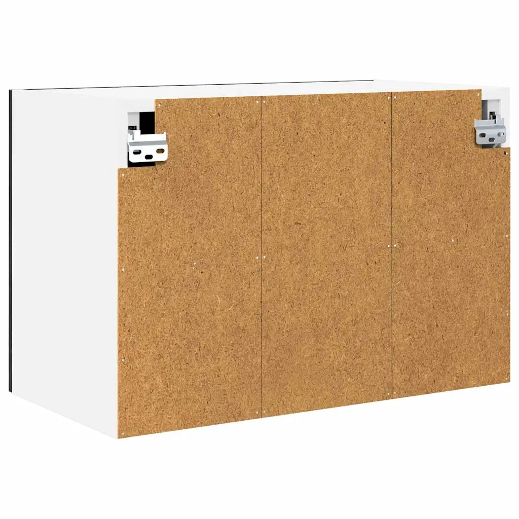Armadio pensile | Mobile da Cucina 2 pz Rovere Nero e Bianco 60 x 31 x 40 cm