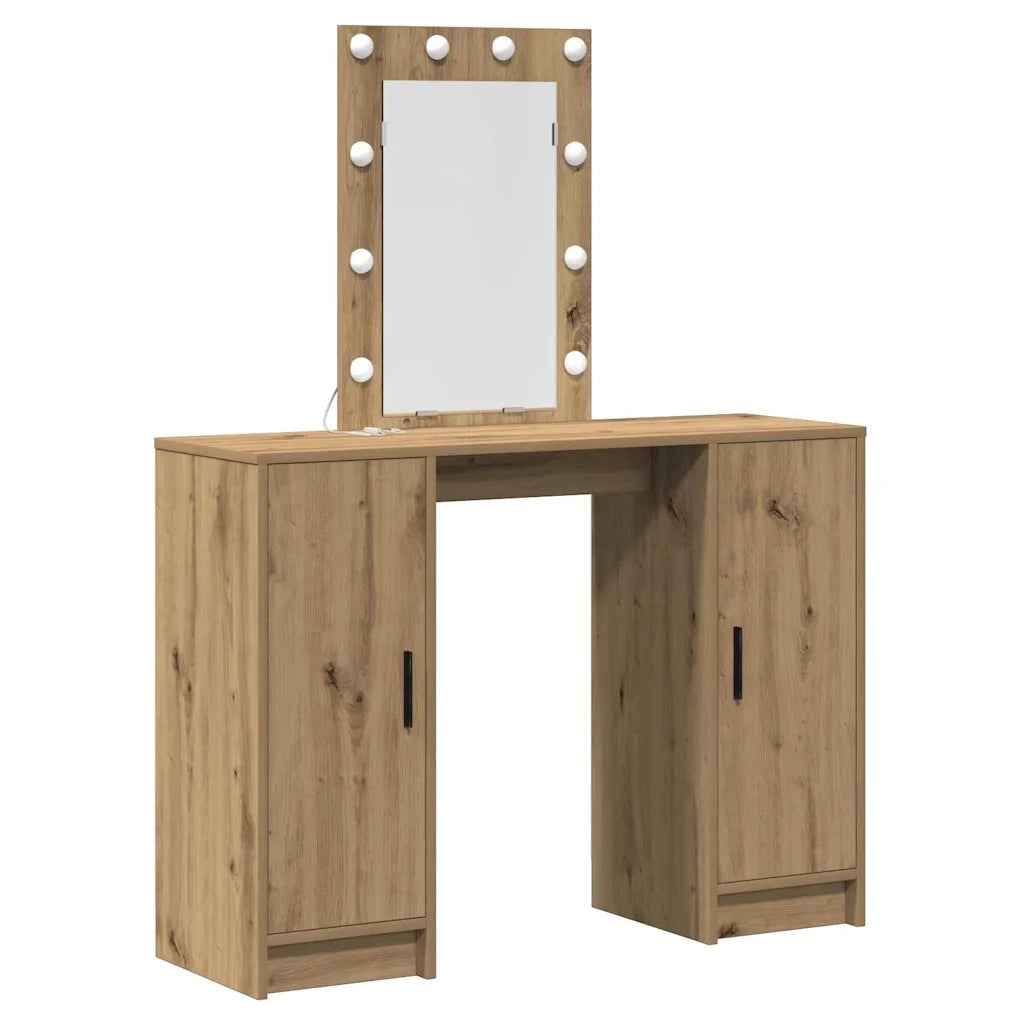 Toeletta | Tavolo da Trucco Marrone 102 x 33 x 135 cm Legno multistrato