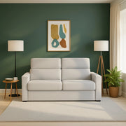 None, Divano Letto 2 Posti Sfoderabile Made in Italy, 180x95 cm Grigio Chiaro