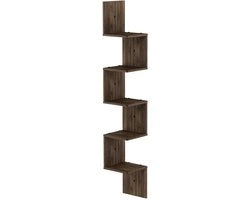 Pannello di supporto quadrato oscillante con 5 livelli, Columbia Noce