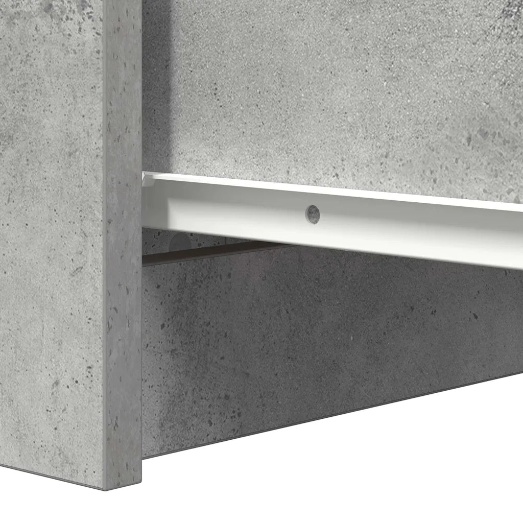 Credenza | Madia | Buffet da pranzo | Armadio da pranzo Grigio Cemento 37,5x35x76 cm in Legno Multistrato