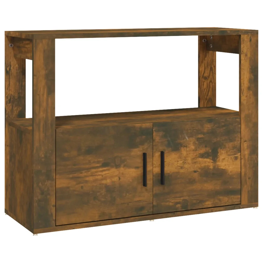 Credenza-Buffet-Armadio da cucina Rovere Fumo 80x30x60 cm in Legno Multistrato