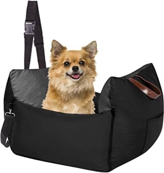Autoporta per Cani con Sedia Auto - Nero - M