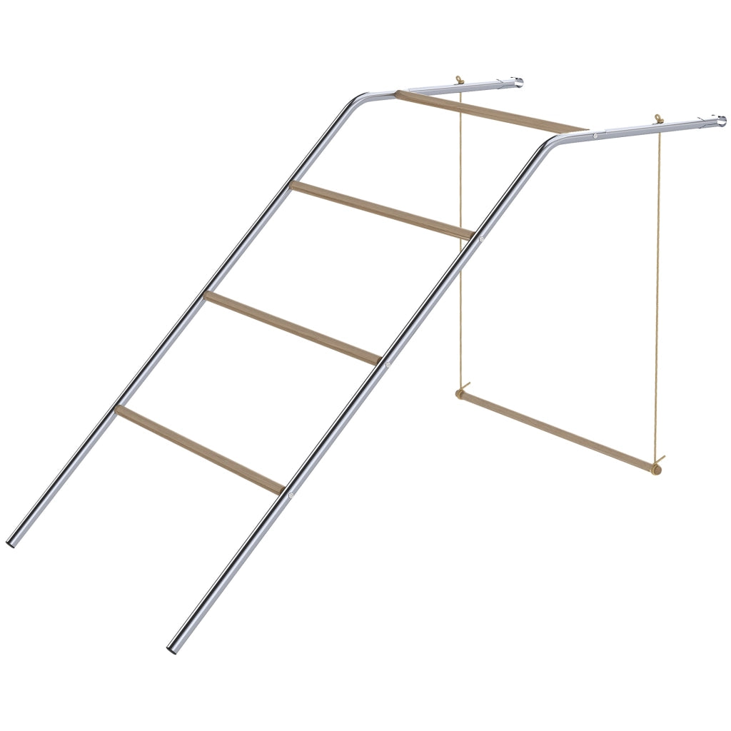 Gioco per Polli in Legno ¨C Minimal ¨C 82x150x110 cm Argento