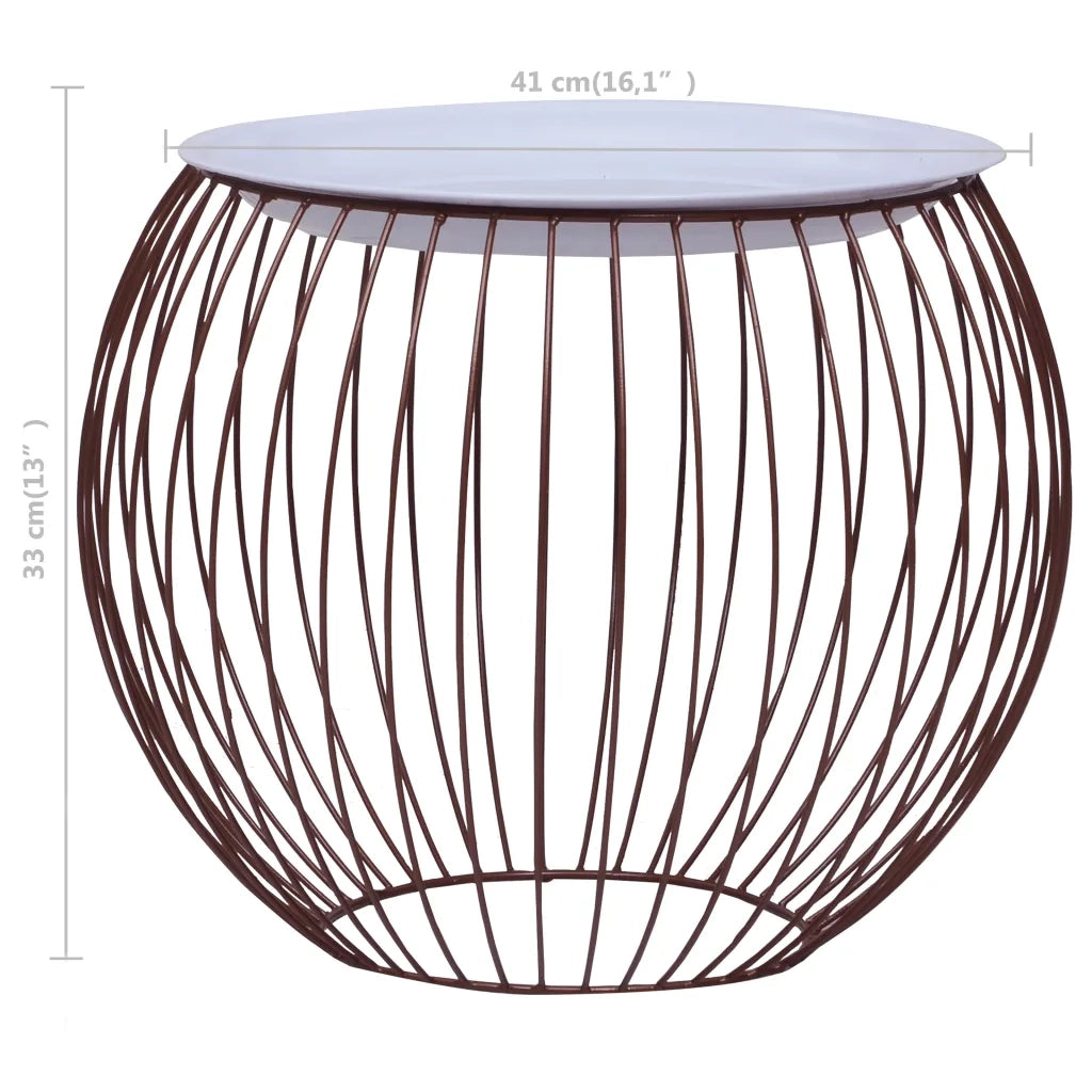 Tavolino da Salotto Oro Ø 41 cm 287658