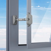 Blocco di sicurezza per finestre adattabile, limite di sicurezza per finestre per bambini e animali domestici (1 confezione, grigio)
