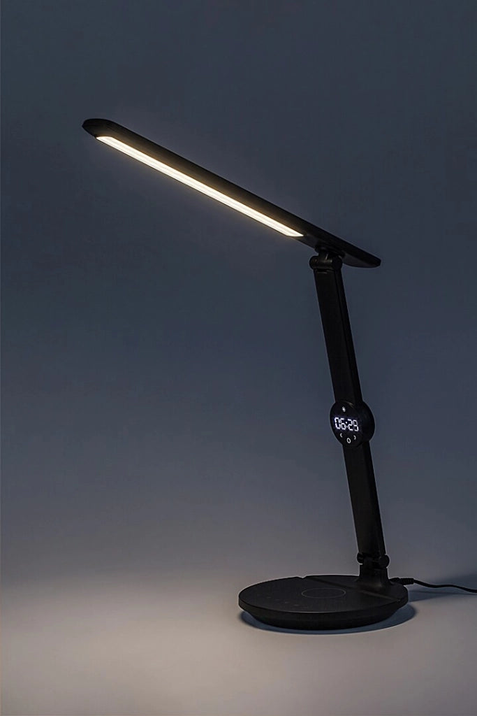 Lampada da tavolo LED touch dimmer USB nera 9W Rabalux