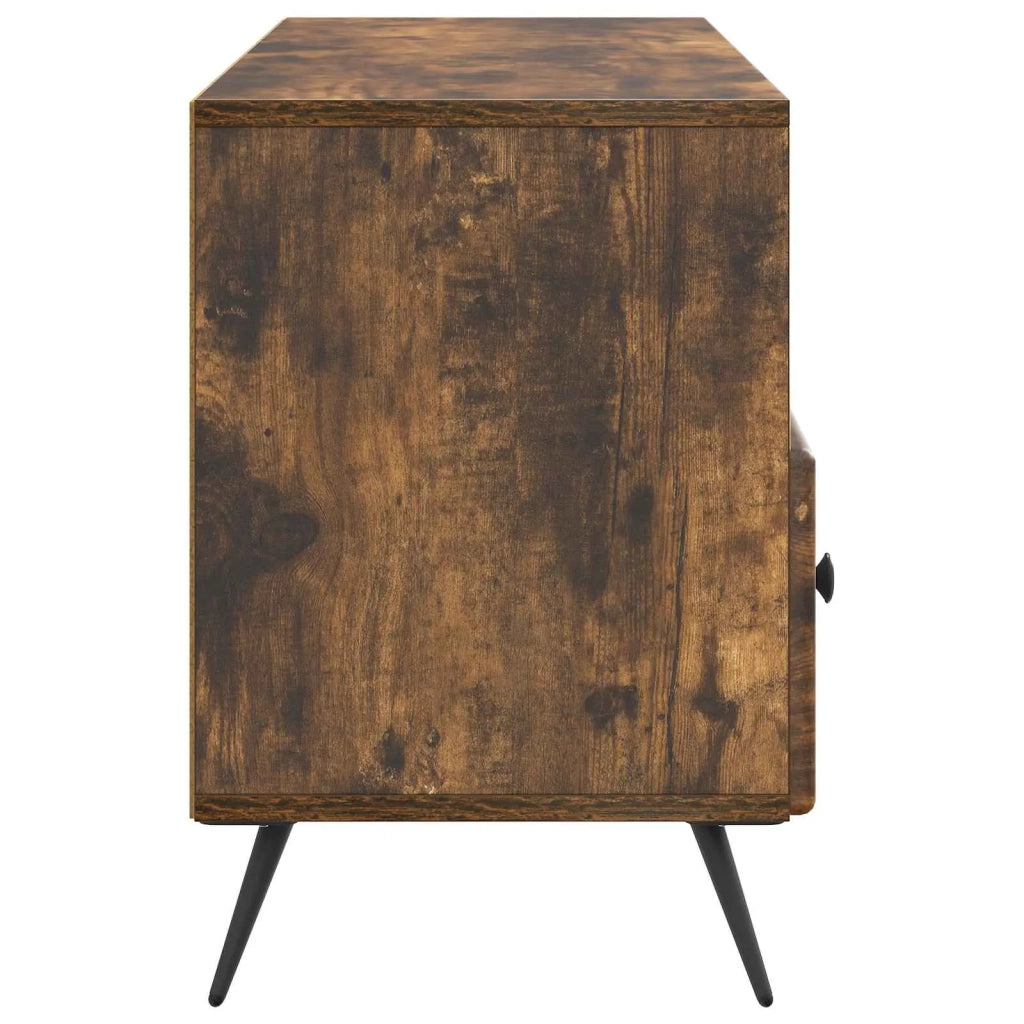 Mobile TV-Credenza per TV Rovere Fumo 102 x 34,5 x 50 cm Legno ingegnerizzato 487961